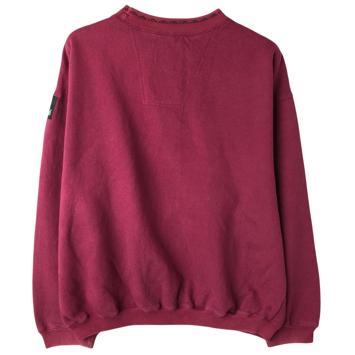 90s-00'S adidas EQUIPMENT logo sweatshirt, men's size M cotton Red type red-purple Vintage Second Hand
