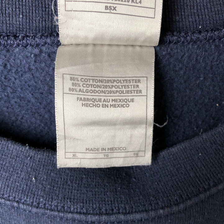 00'S Nike One Point Logo Sweatshirt Trainer Men's XL cotton navy blue type Vintage Second Hand