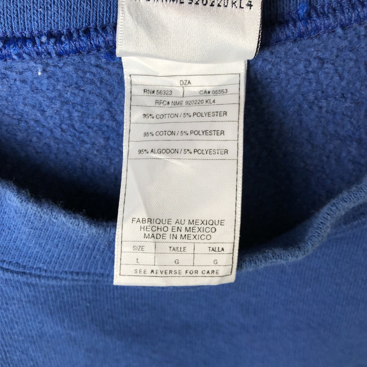 90'S Nike One-Point Logo Sweatshirt, Men's Size L cotton blue type Vintage Second Hand