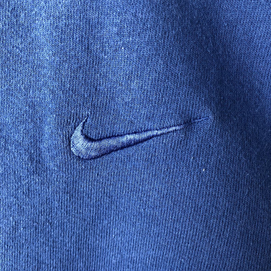90'S Nike One-Point Logo Sweatshirt, Men's Size L cotton blue type Vintage Second Hand