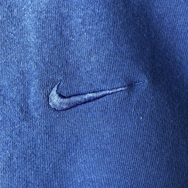 90'S Nike One-Point Logo Sweatshirt, Men's Size L cotton blue type Vintage Second Hand