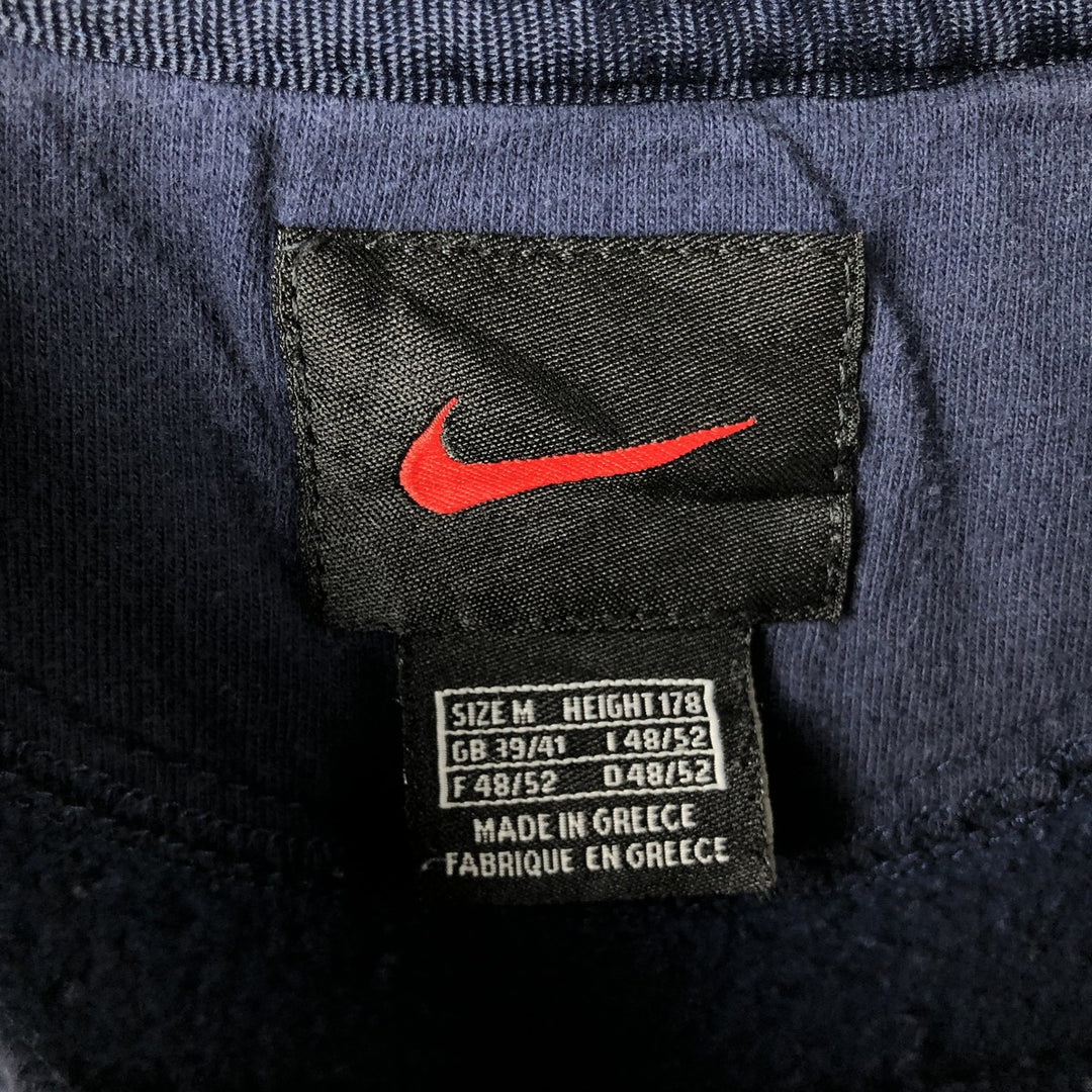 Nike One Point Logo Sweatshirt, Trainer, Men's M Size cotton navy blue type Vintage Second Hand