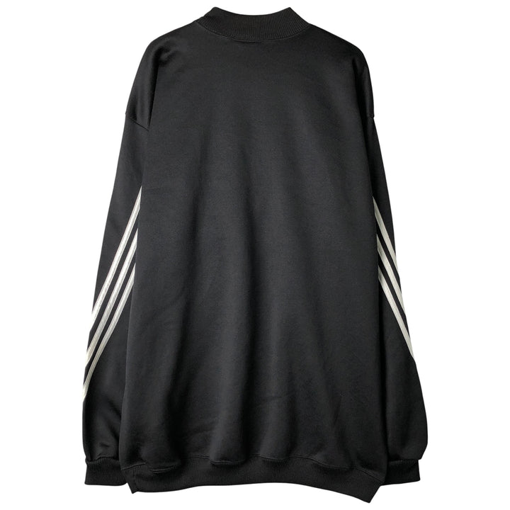 90s-00'S Adidas sweatshirt, Made in USA, Men's XL polyester black type Vintage Second Hand