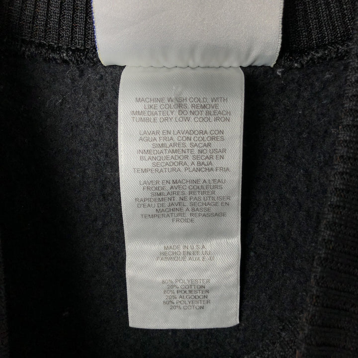 90s-00'S Adidas sweatshirt, Made in USA, Men's XL polyester black type Vintage Second Hand