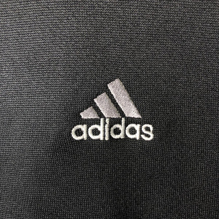 90s-00'S Adidas sweatshirt, Made in USA, Men's XL polyester black type Vintage Second Hand