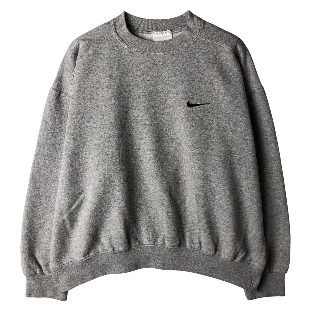 Nike One Point Logo Sweatshirt, Trainer, Men's M Size unclear gray type Vintage Second Hand
