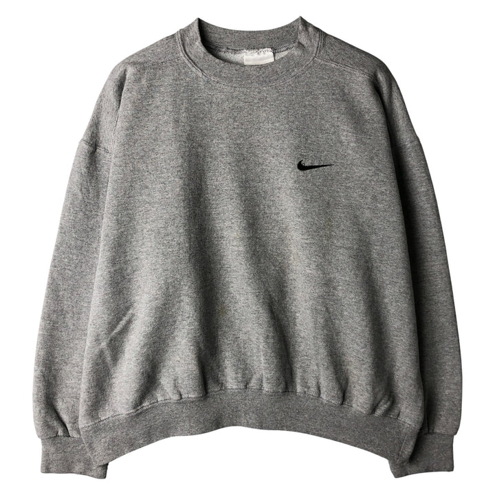 Nike One Point Logo Sweatshirt, Trainer, Men's M Size unclear gray type Vintage Second Hand