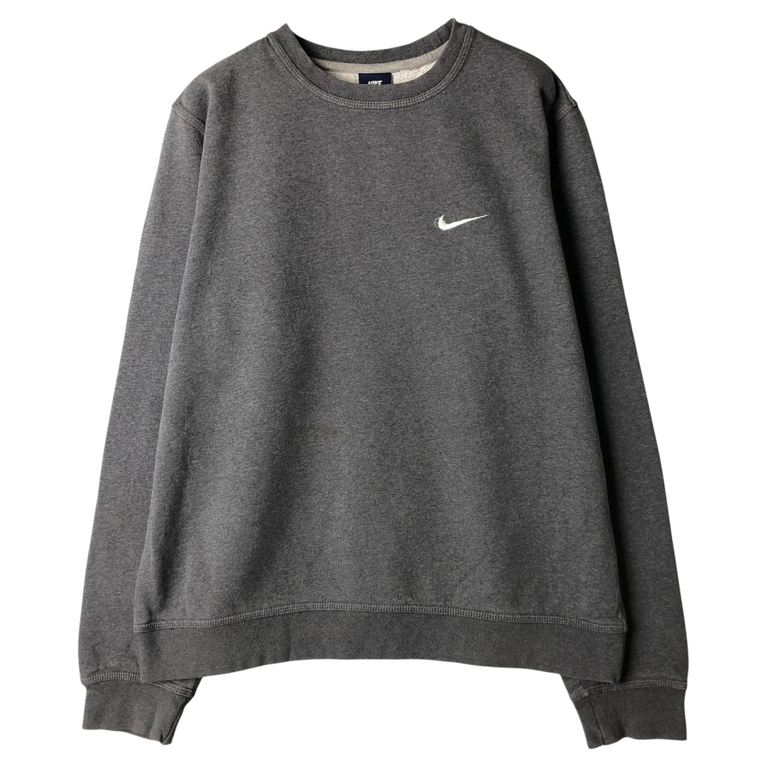 Nike One Point Logo Sweatshirt, Trainer, Men's Size L cotton gray type Vintage Second Hand