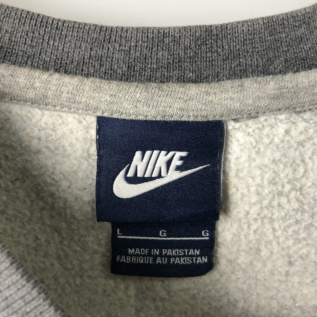 Nike One Point Logo Sweatshirt, Trainer, Men's Size L cotton gray type Vintage Second Hand