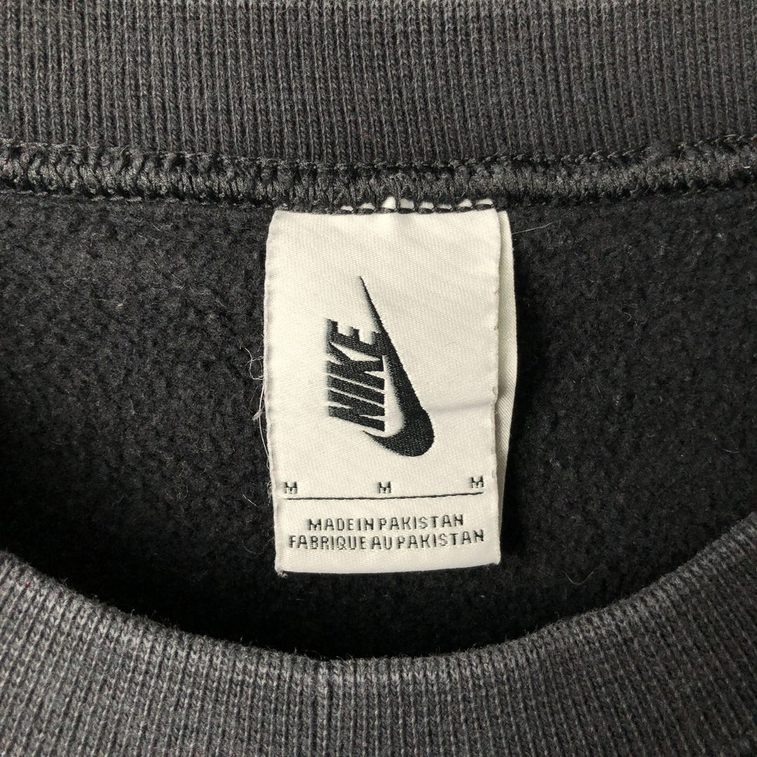 Nike One Point Logo Sweatshirt, Trainer, Men's M Size cotton black type Vintage Second Hand