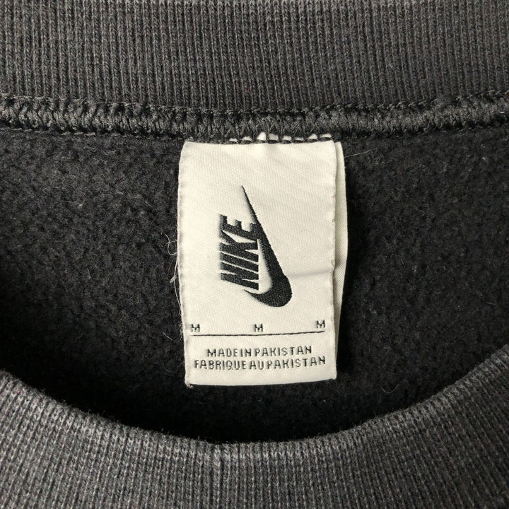 Nike One Point Logo Sweatshirt, Trainer, Men's M Size cotton black type Vintage Second Hand
