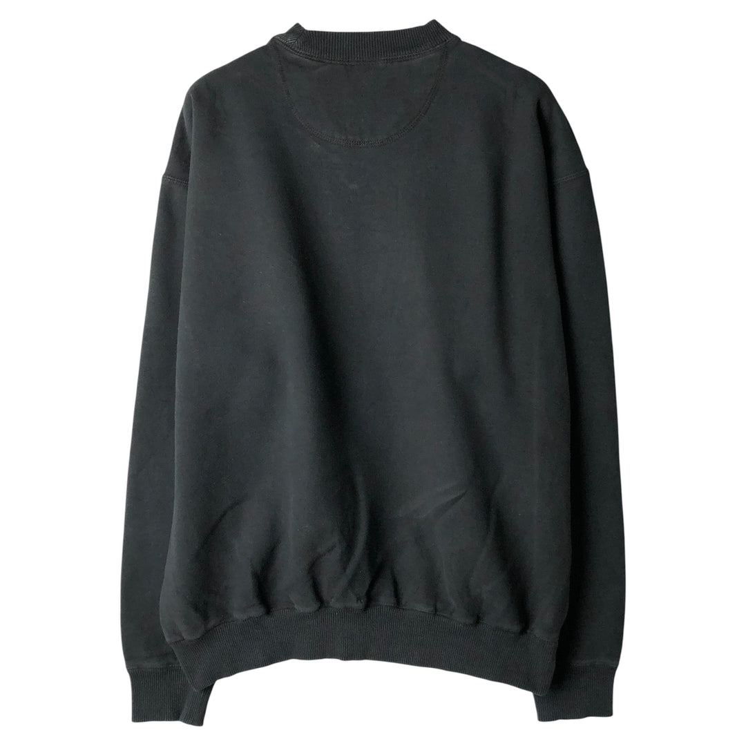 Reebok One-Point Logo Sweatshirt, Men's Size M cotton black type Vintage Second Hand