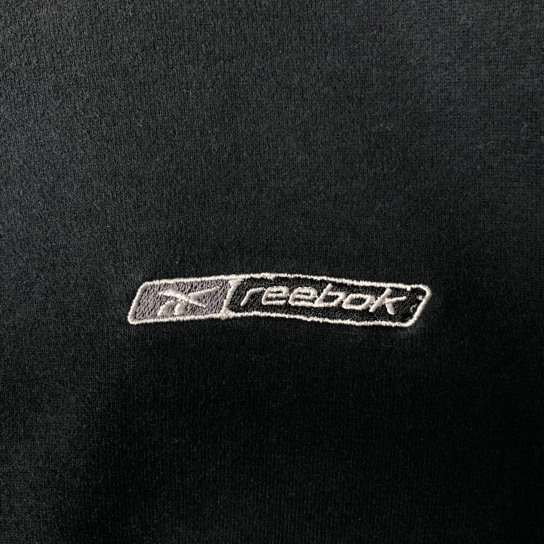 Reebok One-Point Logo Sweatshirt, Men's Size M cotton black type Vintage Second Hand