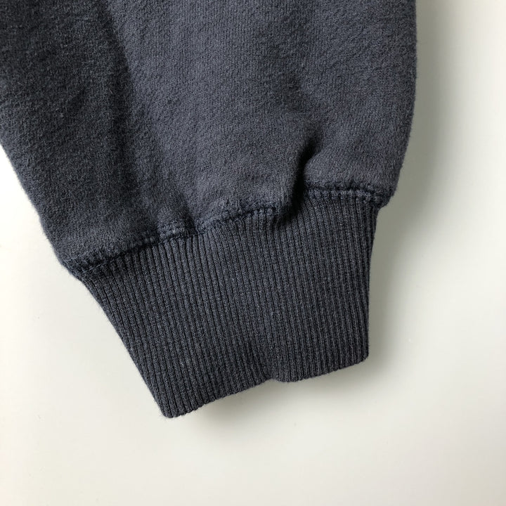 Reebok One Point Logo Sweatshirt Trainer Men's L size cotton navy blue type Vintage Second Hand
