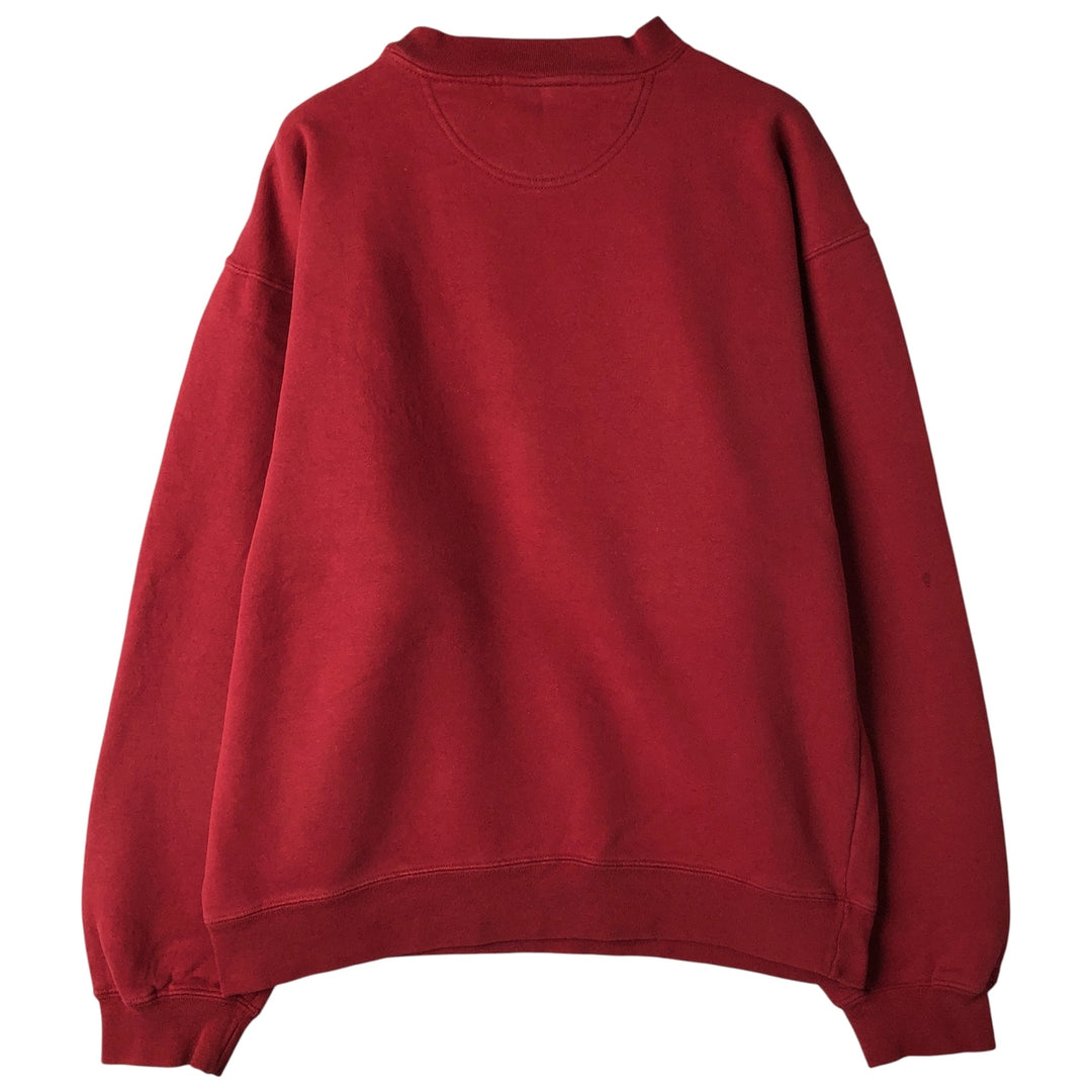 Reebok One-Point Logo Sweatshirt, Men's Size M cotton Red type red-purple Vintage Second Hand