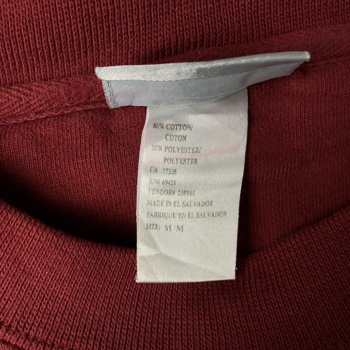 Reebok One-Point Logo Sweatshirt, Men's Size M cotton Red type red-purple Vintage Second Hand