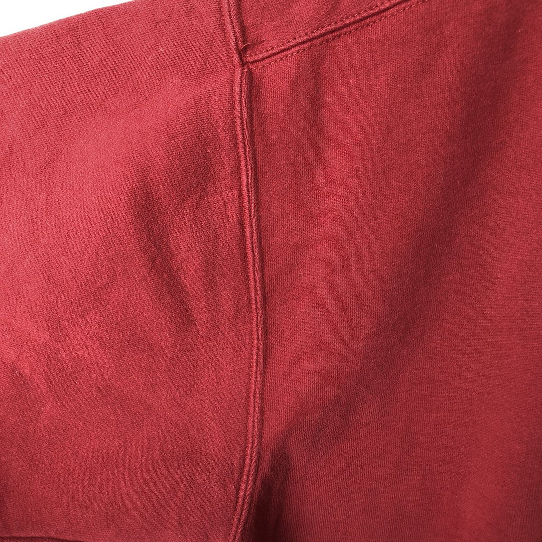 Reebok One-Point Logo Sweatshirt, Men's Size M cotton Red type red-purple Vintage Second Hand