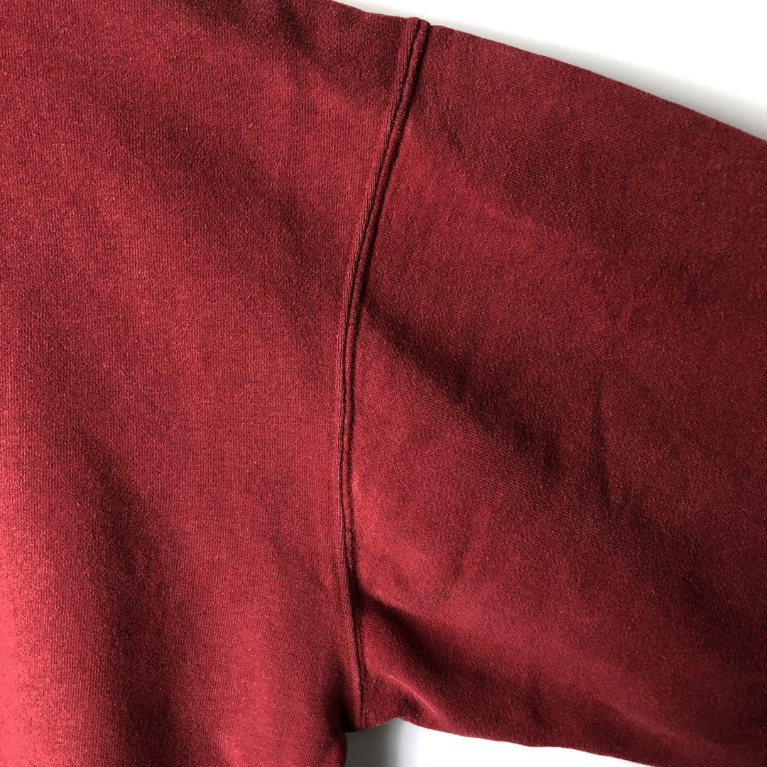 Reebok One-Point Logo Sweatshirt, Men's Size M cotton Red type red-purple Vintage Second Hand