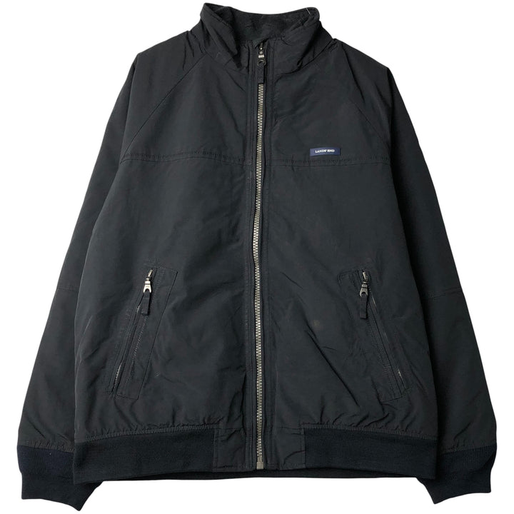 LANDS' END nylon jacket, men's size M Nylon black type Vintage Second Hand