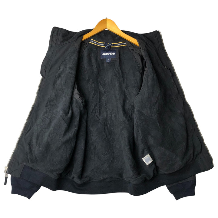 LANDS' END nylon jacket, men's size M Nylon black type Vintage Second Hand