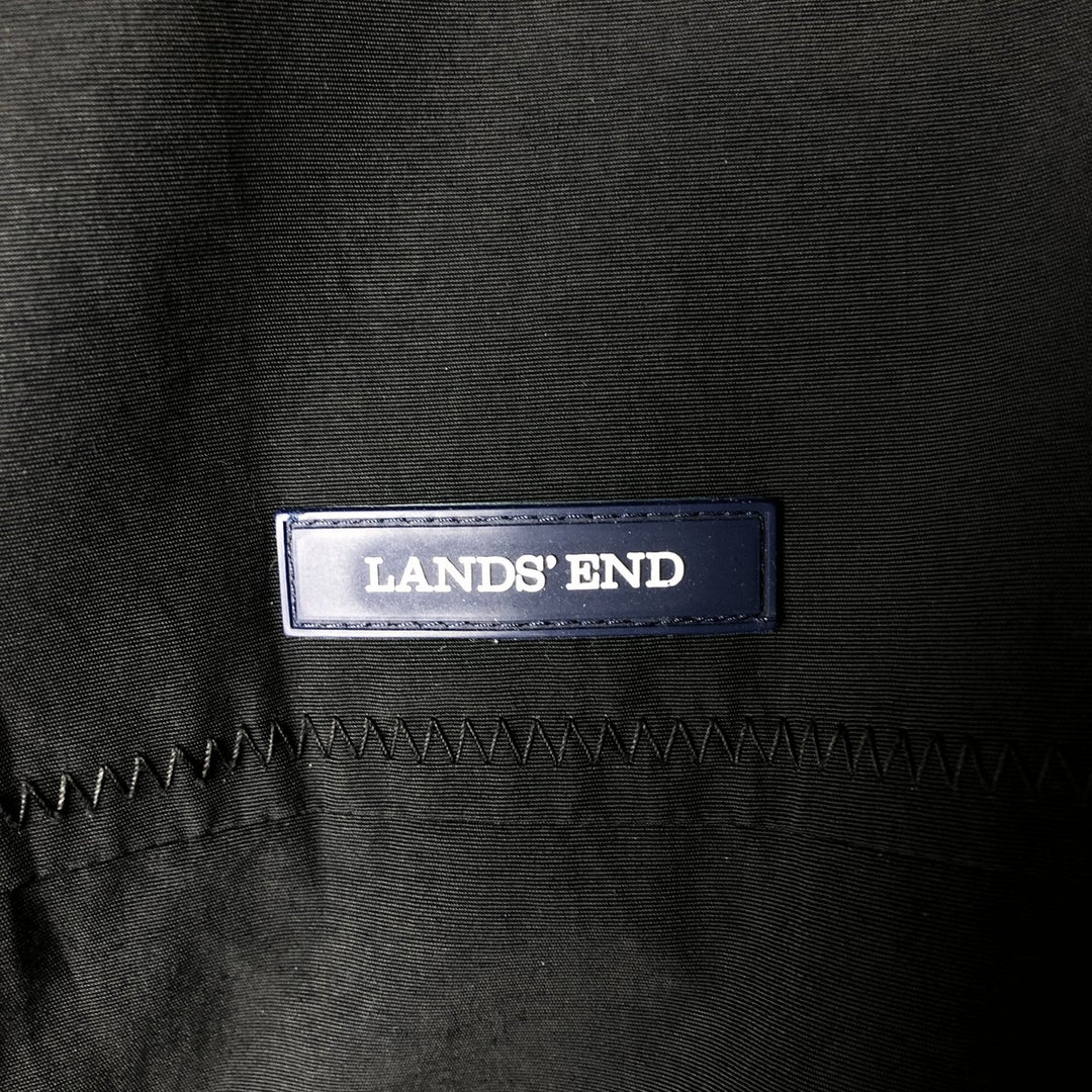 LANDS' END nylon jacket, men's size M Nylon black type Vintage Second Hand