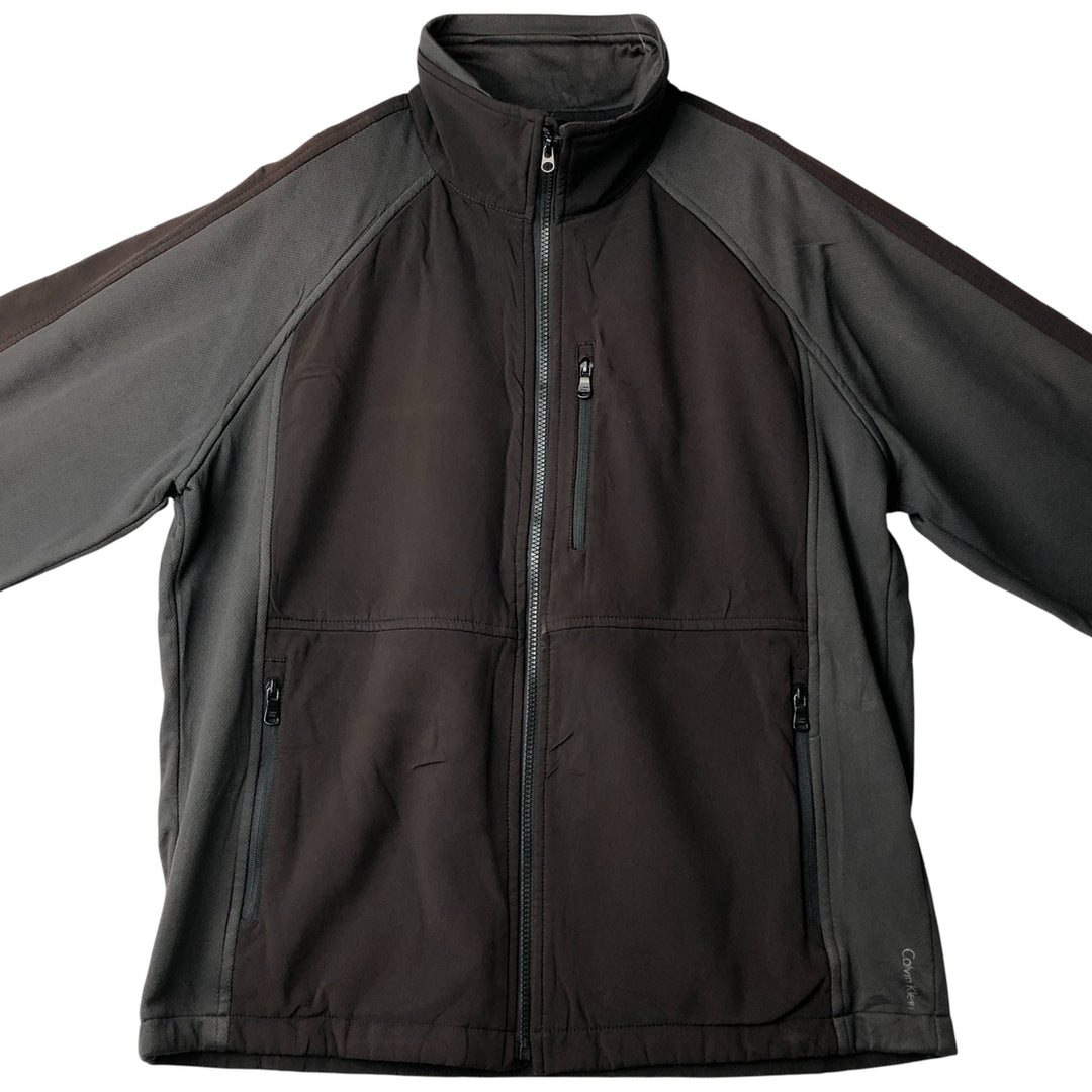 2000'S Calvin Klein Softshell Jacket, Men's Size M polyester black type Vintage Second Hand