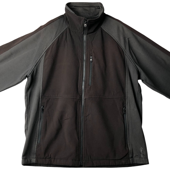 2000'S Calvin Klein Softshell Jacket, Men's Size M polyester black type Vintage Second Hand