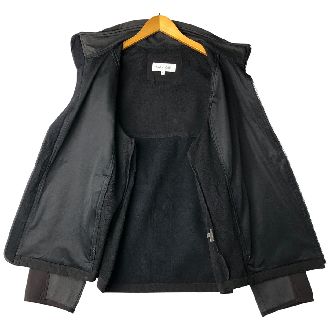 2000'S Calvin Klein Softshell Jacket, Men's Size M polyester black type Vintage Second Hand