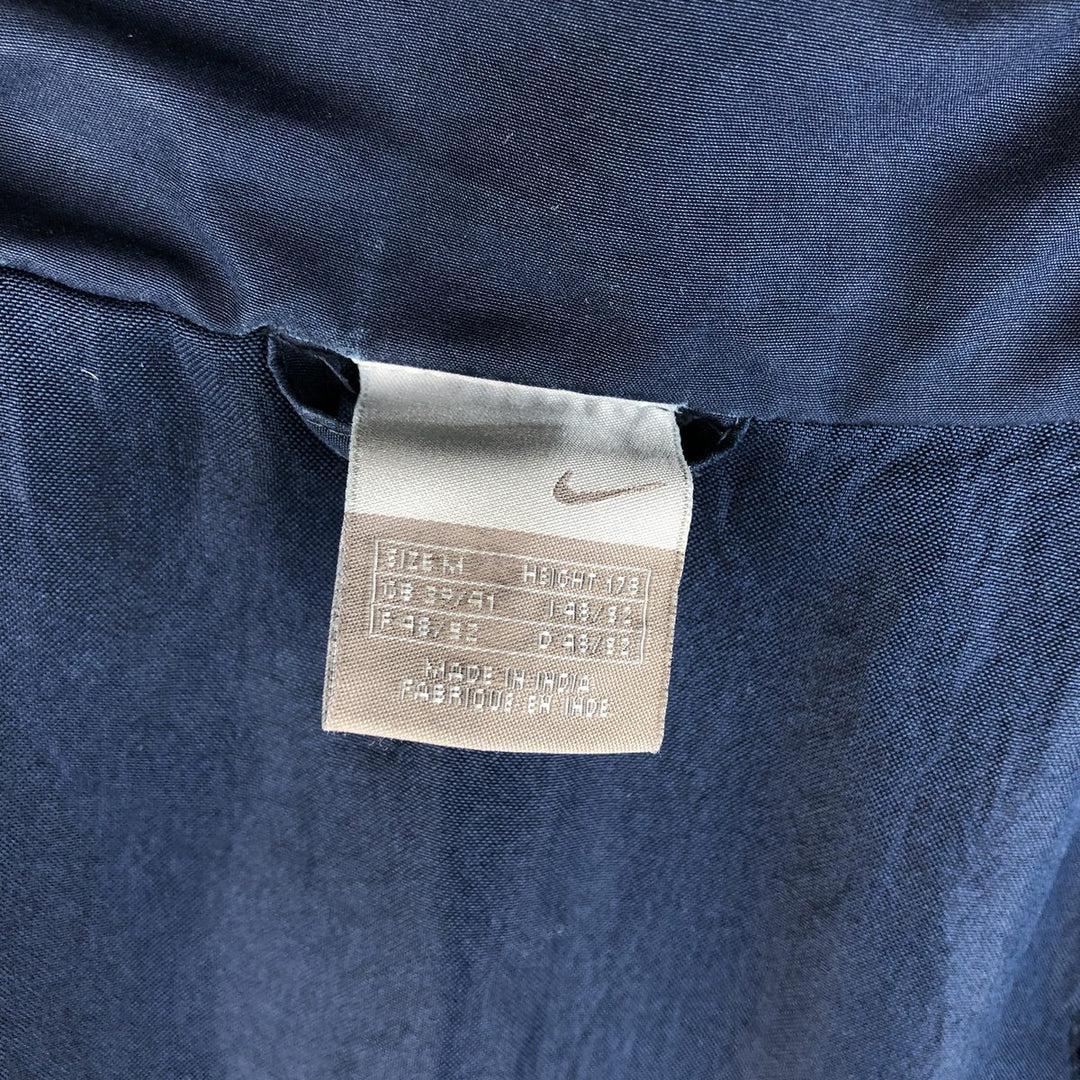 2000'S Nike Back Logo Padded Puffer Jacket, Men's Size Medium unclear navy blue type Vintage Second Hand