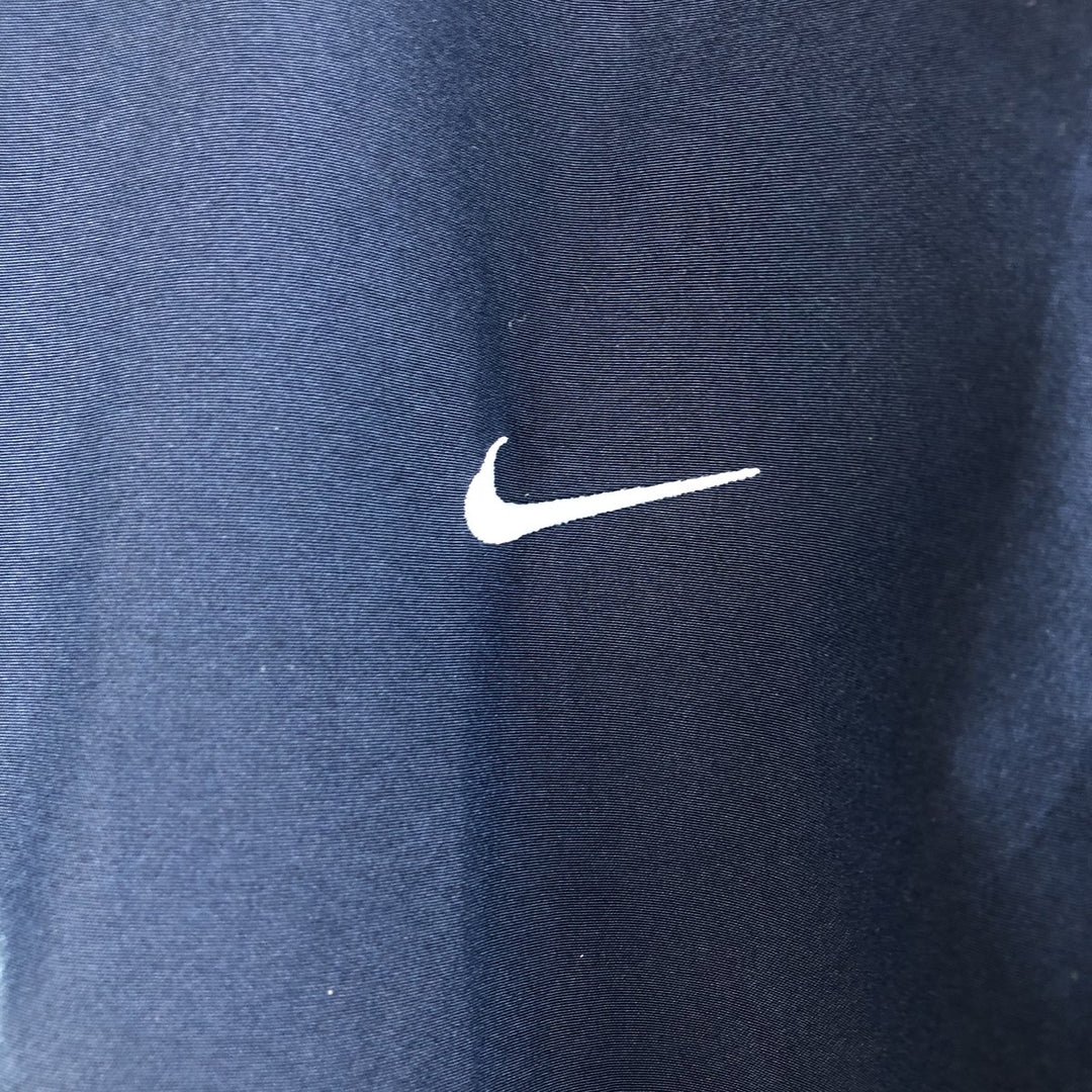 2000'S Nike Back Logo Padded Puffer Jacket, Men's Size Medium unclear navy blue type Vintage Second Hand