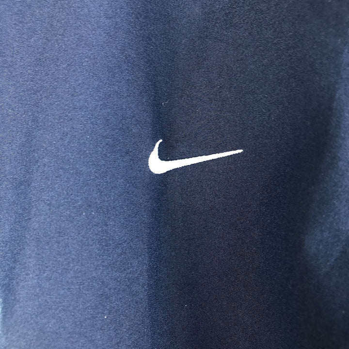 2000'S Nike Back Logo Padded Puffer Jacket, Men's Size Medium unclear navy blue type Vintage Second Hand