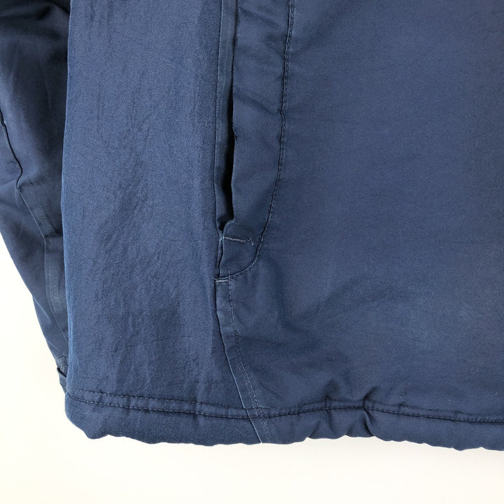 2000'S Nike Back Logo Padded Puffer Jacket, Men's Size Medium unclear navy blue type Vintage Second Hand