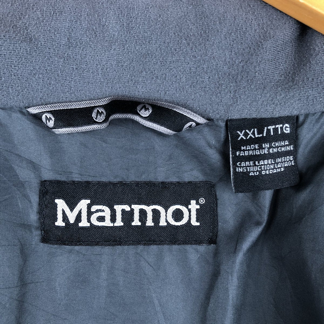 2000'S Marmot ripstop padded puffer jacket, men's XXL Nylon gray type Vintage Second Hand