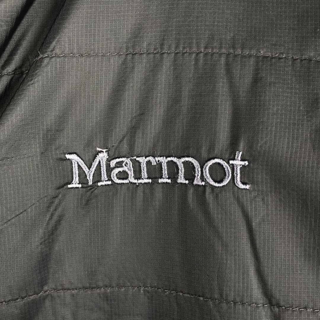 2000'S Marmot ripstop padded puffer jacket, men's XXL Nylon gray type Vintage Second Hand