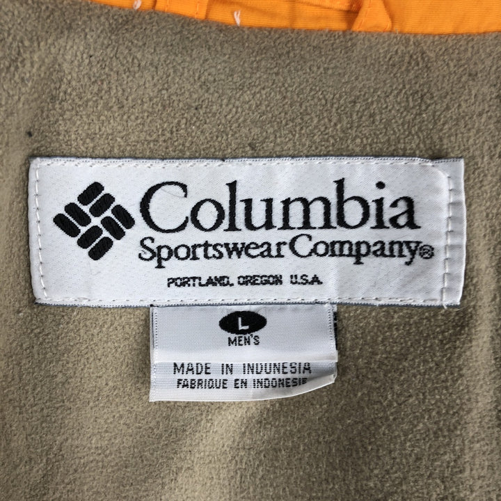 90s-00'S Columbia Convert Mountain Jacket, Shell Jacket, Men's Size L Nylon Khaki type Vintage Second Hand