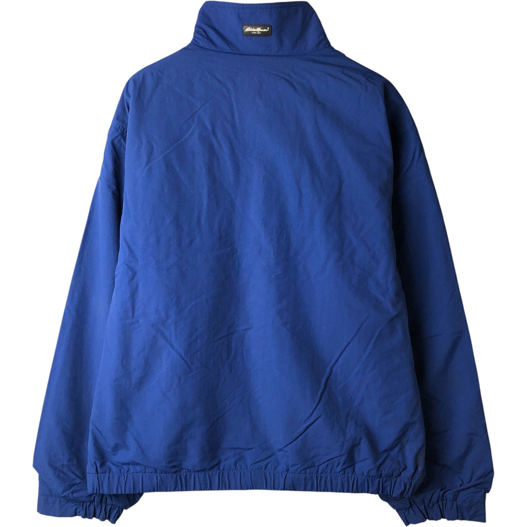 Eddie Bauer Men's Padded Puffer Jacket, Size XL Nylon Navy blue Vintage Second Hand