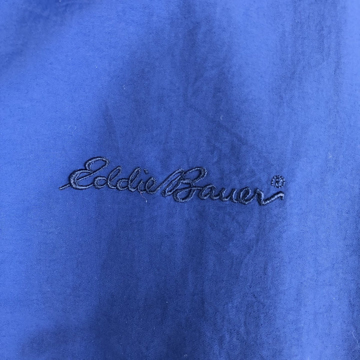 Eddie Bauer Men's Padded Puffer Jacket, Size XL Nylon Navy blue Vintage Second Hand