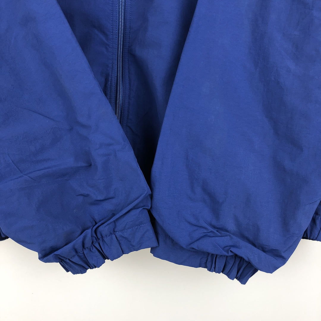 Eddie Bauer Men's Padded Puffer Jacket, Size XL Nylon Navy blue Vintage Second Hand