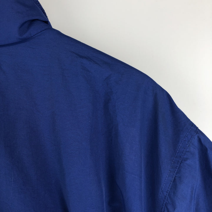 Eddie Bauer Men's Padded Puffer Jacket, Size XL Nylon Navy blue Vintage Second Hand