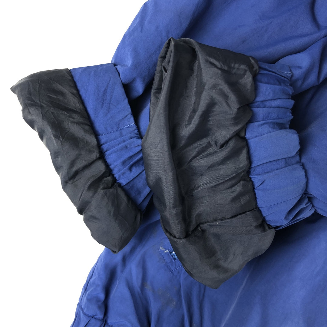 Eddie Bauer Men's Padded Puffer Jacket, Size XL Nylon Navy blue Vintage Second Hand
