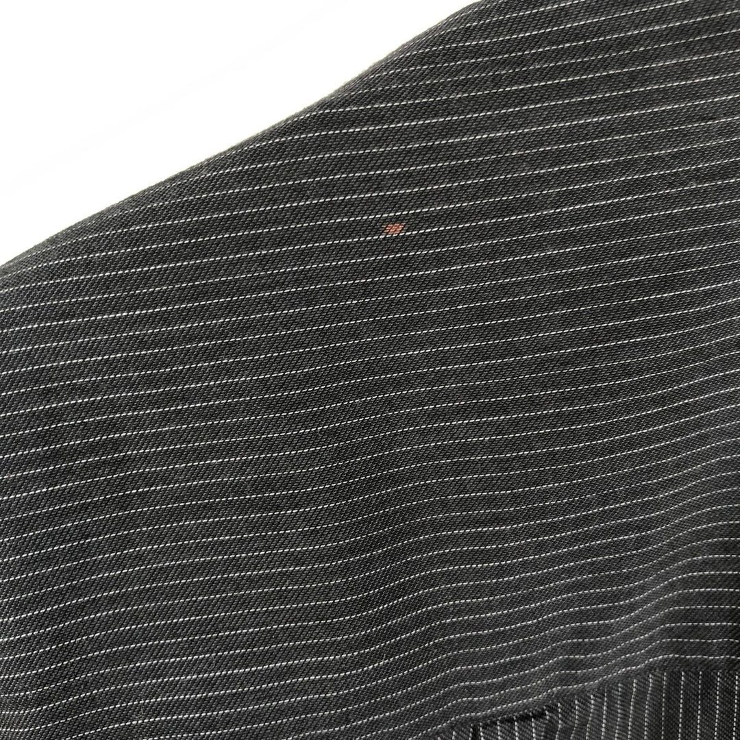 2000s~ Calvin Klein Regular Fit Long Sleeve Cotton Striped Shirt, Men's Size Medium cotton black type Vintage Second Hand