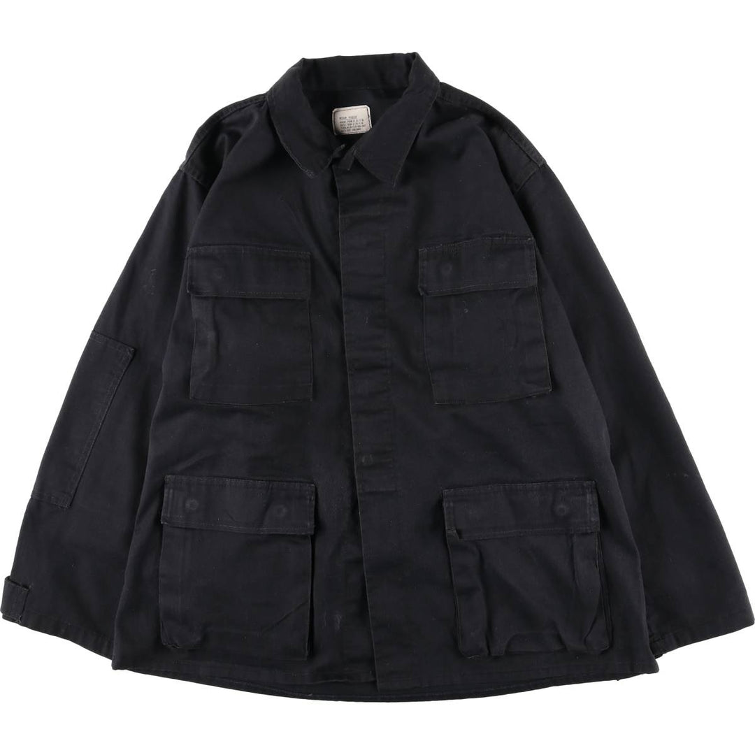 Civilian Military Combat Jacket, Made in USA, Men's Size Medium cotton black type Vintage Second Hand