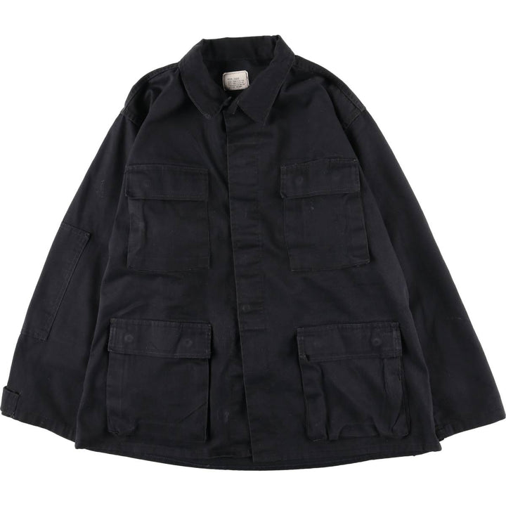 Civilian Military Combat Jacket, Made in USA, Men's Size Medium cotton black type Vintage Second Hand