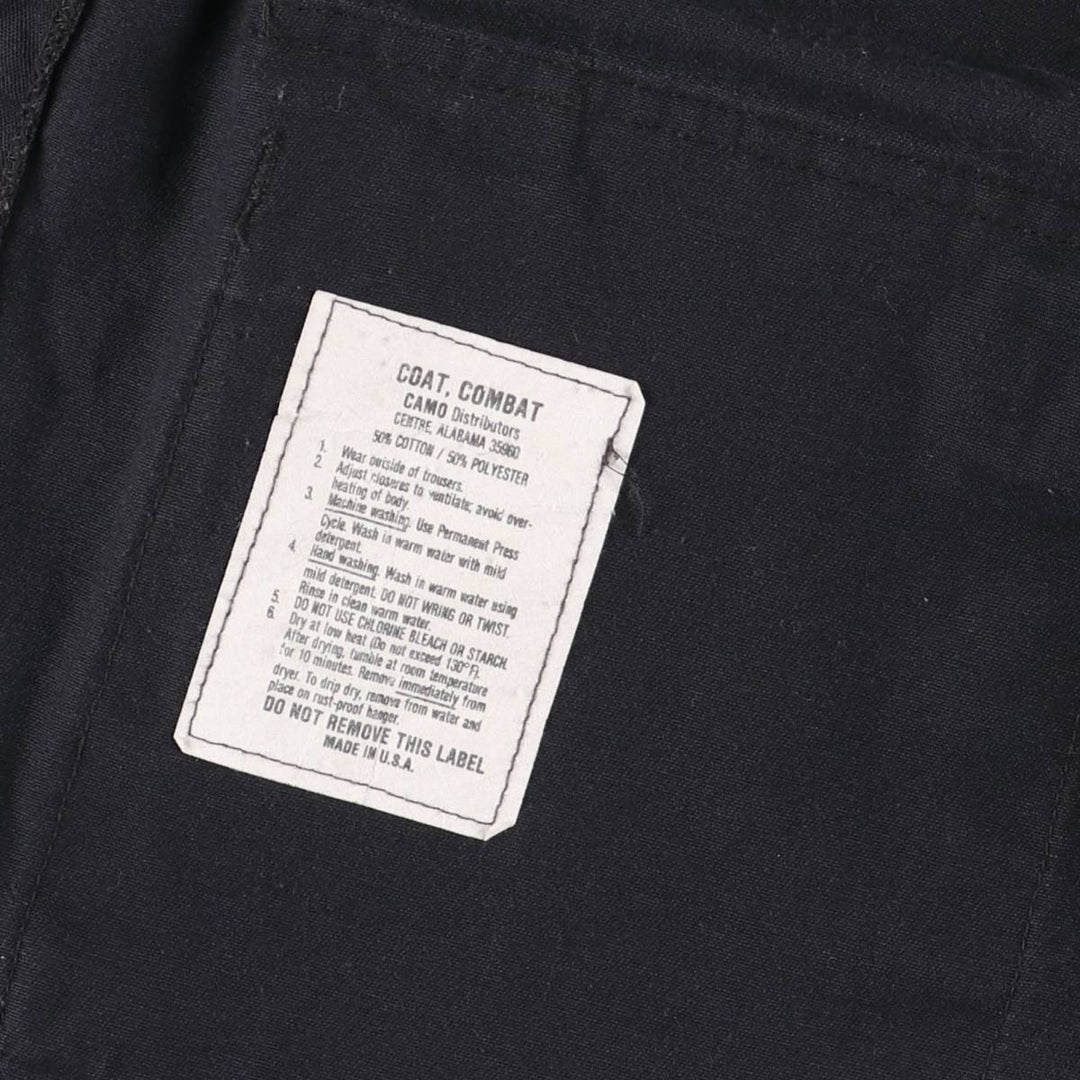 Civilian Military Combat Jacket, Made in USA, Men's Size Medium cotton black type Vintage Second Hand