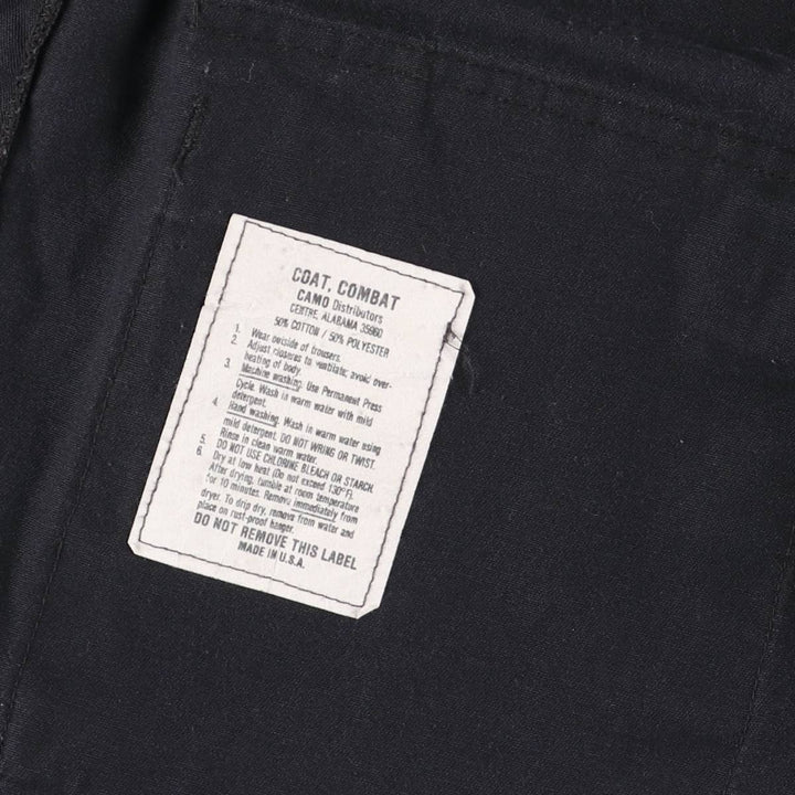 Civilian Military Combat Jacket, Made in USA, Men's Size Medium cotton black type Vintage Second Hand