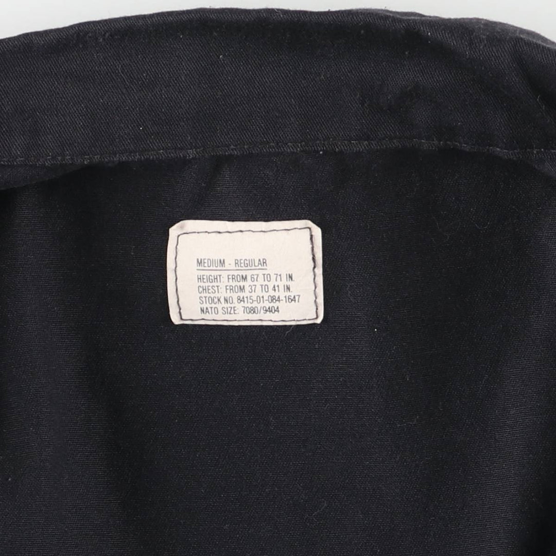 Civilian Military Combat Jacket, Made in USA, Men's Size Medium cotton black type Vintage Second Hand