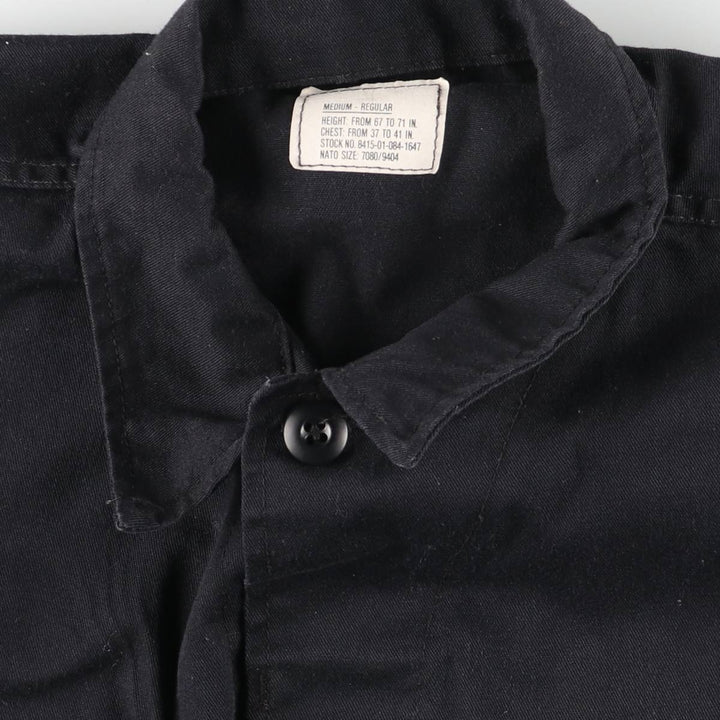 Civilian Military Combat Jacket, Made in USA, Men's Size Medium cotton black type Vintage Second Hand