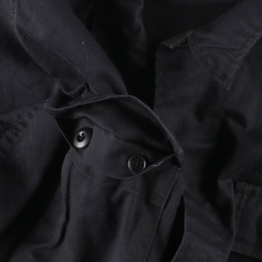 Civilian Military Combat Jacket, Made in USA, Men's Size Medium cotton black type Vintage Second Hand