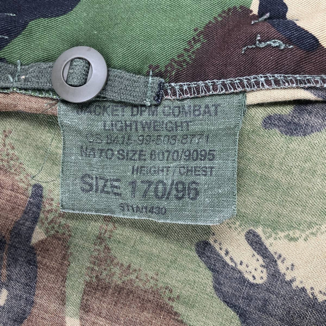 British Army Camouflage Pattern DPM Camo Military Combat Jacket Size 170 unclear Khaki type Vintage Second Hand