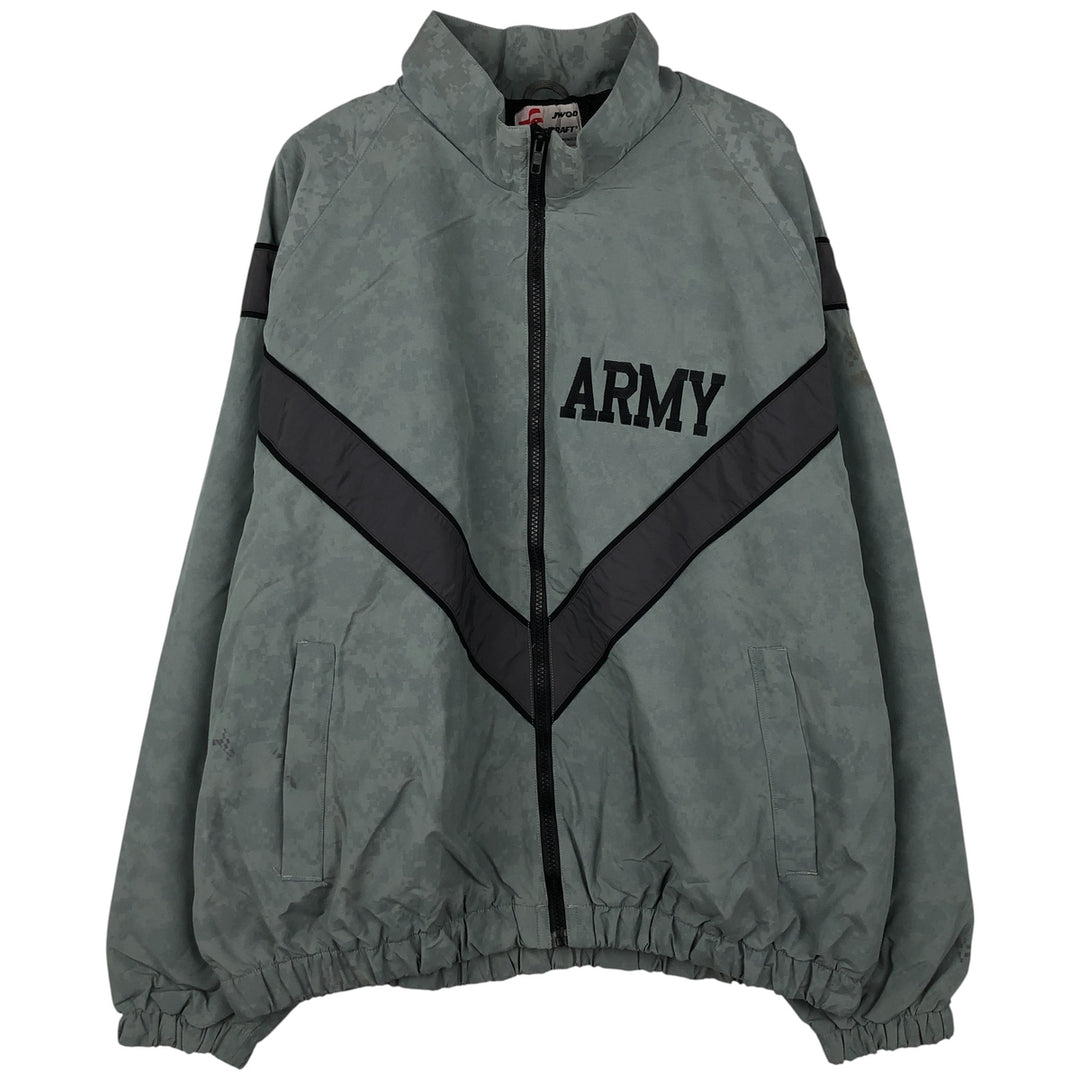 Authentic 2000'S US Military SKILCRAFT PFU ACU Training Jacket, Digital Camo, Nylon Jacket, Large Nylon gray type Vintage Second Hand